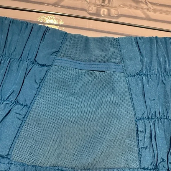 Blue Metallic Free People Shorts - Picture 3 of 4